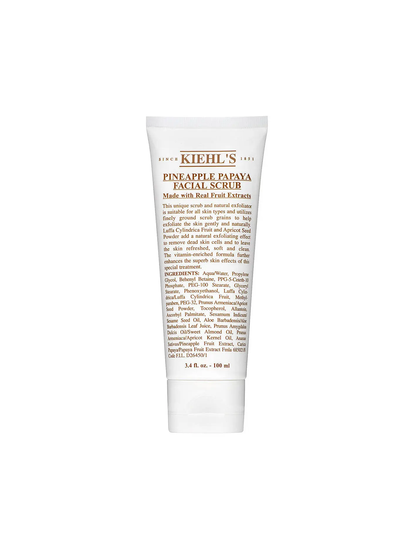 KIEHL'S | Pineapple Papaya Facial Scrub 100ml | 
